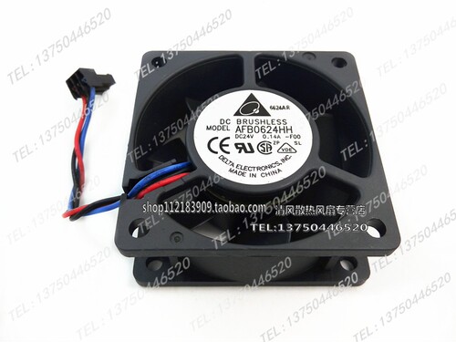 AFB0624HH-FOO 6025 24V 0.14A 6CM 6厘米 3线 服务器散热风扇