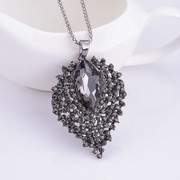 Email Korea wild long fashion necklace pendant jewelry clothing accessories women diamond drop necklace