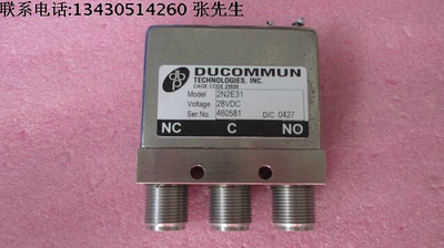 ducommun 2N2E31 DC-12GHz N型SP2T 同轴开关 微波开关 射频开关