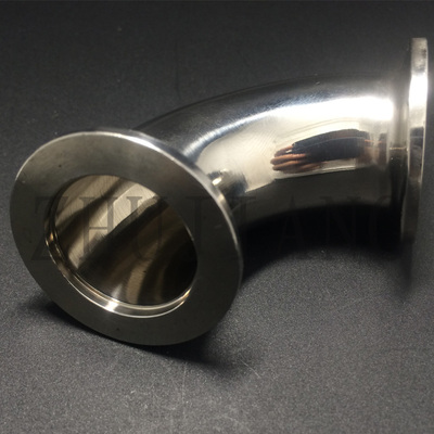 不锈钢KF真空快装卡盘卡箍镜面光亮弯头1625