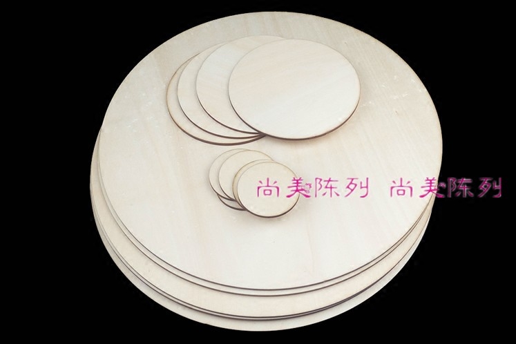 工厂雕刻椴木圆片DIY沙盘模型材料3mm烙画椴木薄木板毕业设计加工