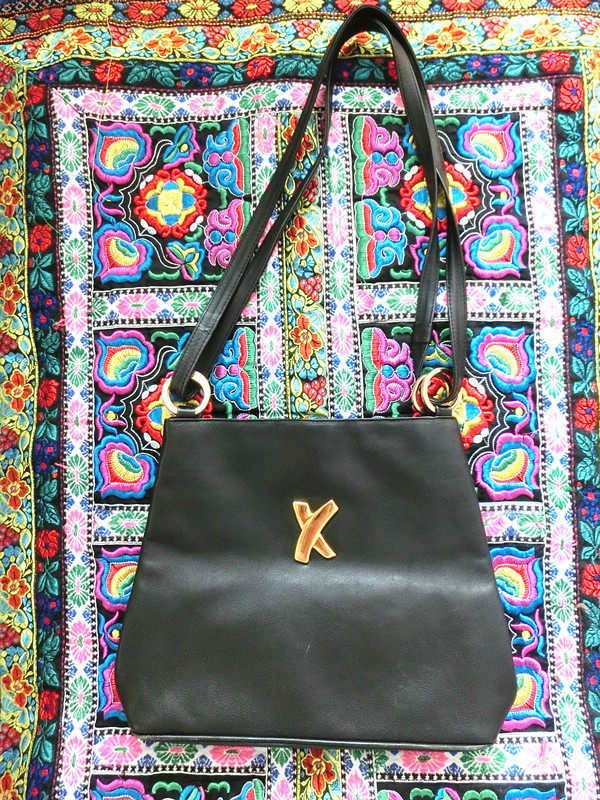 paloma picasso二手正品毕加索黑金可爱古董/中古斜挎/单肩包包邮