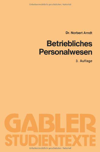 【预售】Betriebliches Personalwesen