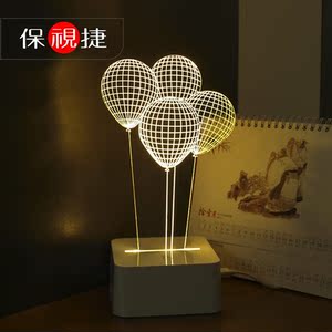 3D触摸调光 孩童卧室装饰 节日礼物 照明 LED台灯 现货