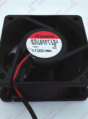 原装正品SUNON/建准散热风扇 KD1206PTB1 6025 DC12V 1.4W 2线