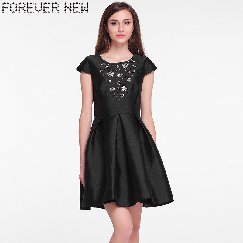 FOREVER NEW/·ã°¬ÊÖ¹¤¶¤ÖéÔ²Áì¶ÌÐäA×ÖÁ¬ÒÂȹ DR5554CN
