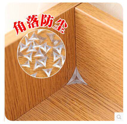 透明水晶抽屉角落防尘角 衣柜橱柜防尘柜体死角角粒 20只装