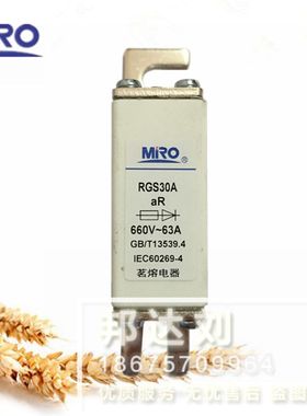 MRO 茗熔熔断器RGS30A 3NE87 690V 32A40A50A63A80A100A125A160A