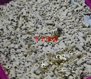 全紫铜 镀金冷冻  接线耳 汽车音响端子