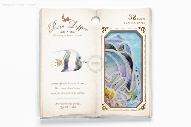 日本|Q-LIA贴纸包|Poste Lippee系列|32枚入|水族馆01090|整包