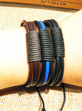 韩版复古英伦风饰品可调节手链