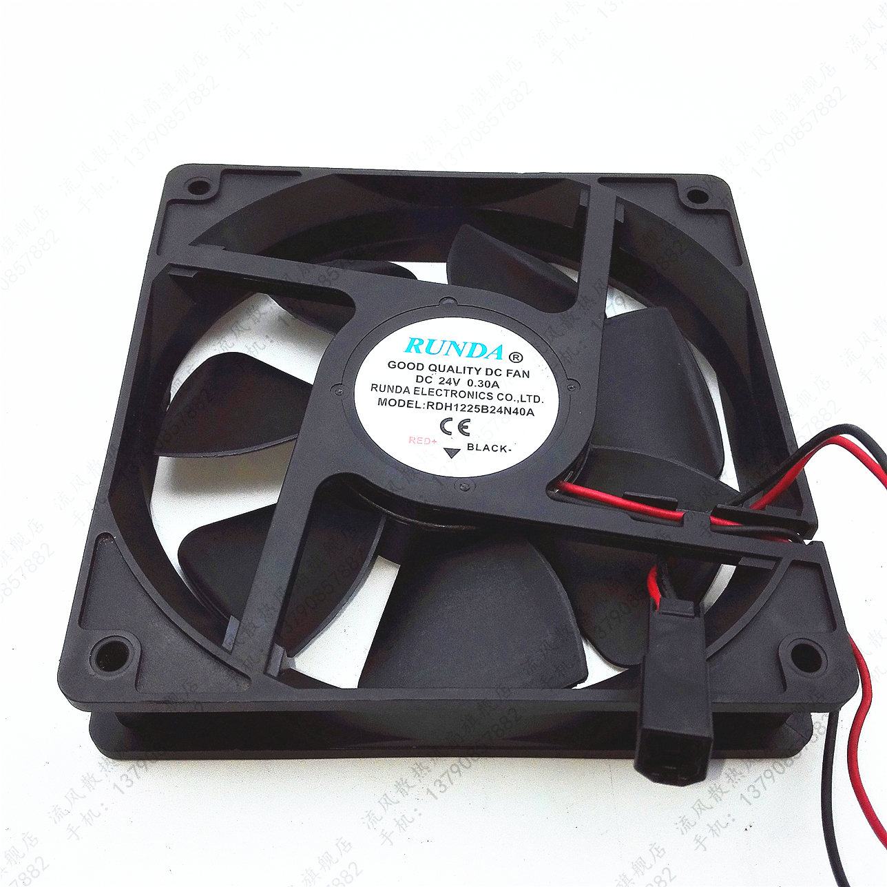 睿谷RUNDA RDH1225B24N40A 24V 0.30A 12025 变频风扇 单变频插头