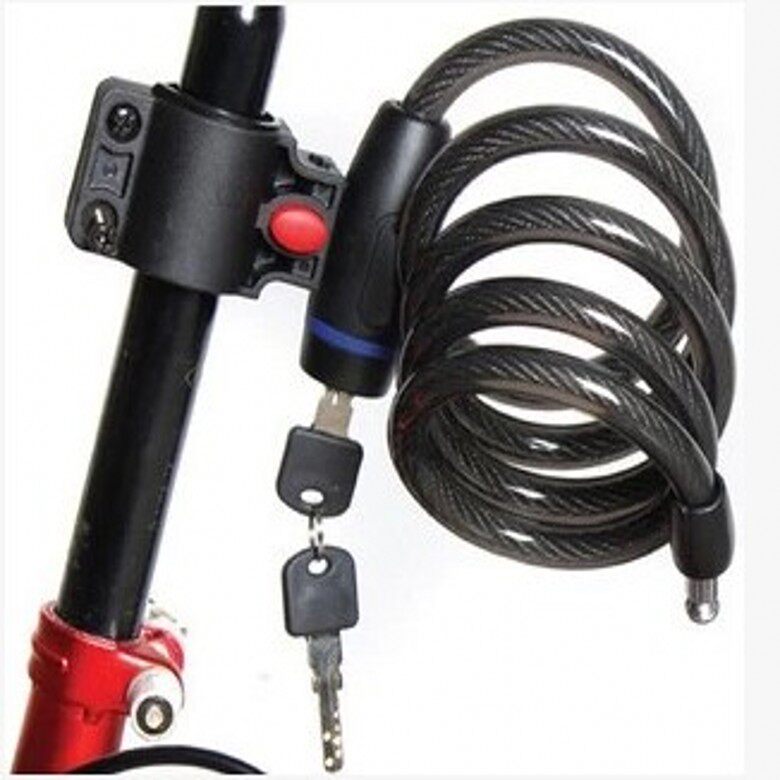 死飞公器自行车防盗锁钢丝锁钢缆锁山地车锁骑行装备单车锁圈锁