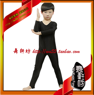 儿童演出服黑色健美服 小学生广播体操服装练功服 中学生健身操服