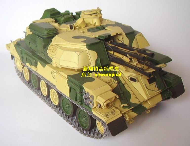 俄罗斯ZSU23防空坦克高射炮 对空坦克模型