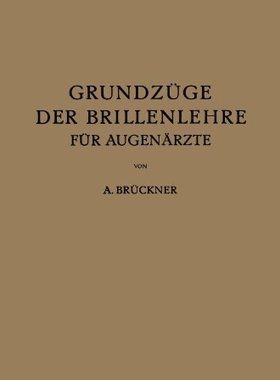 【预订】Grundzuge Der Brillenlehre Fur Augen...
