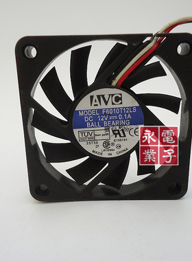 原装 AVC 6CM 6010 12V 0.1A F6010T12LS 3线单滚珠 CPU散热风扇