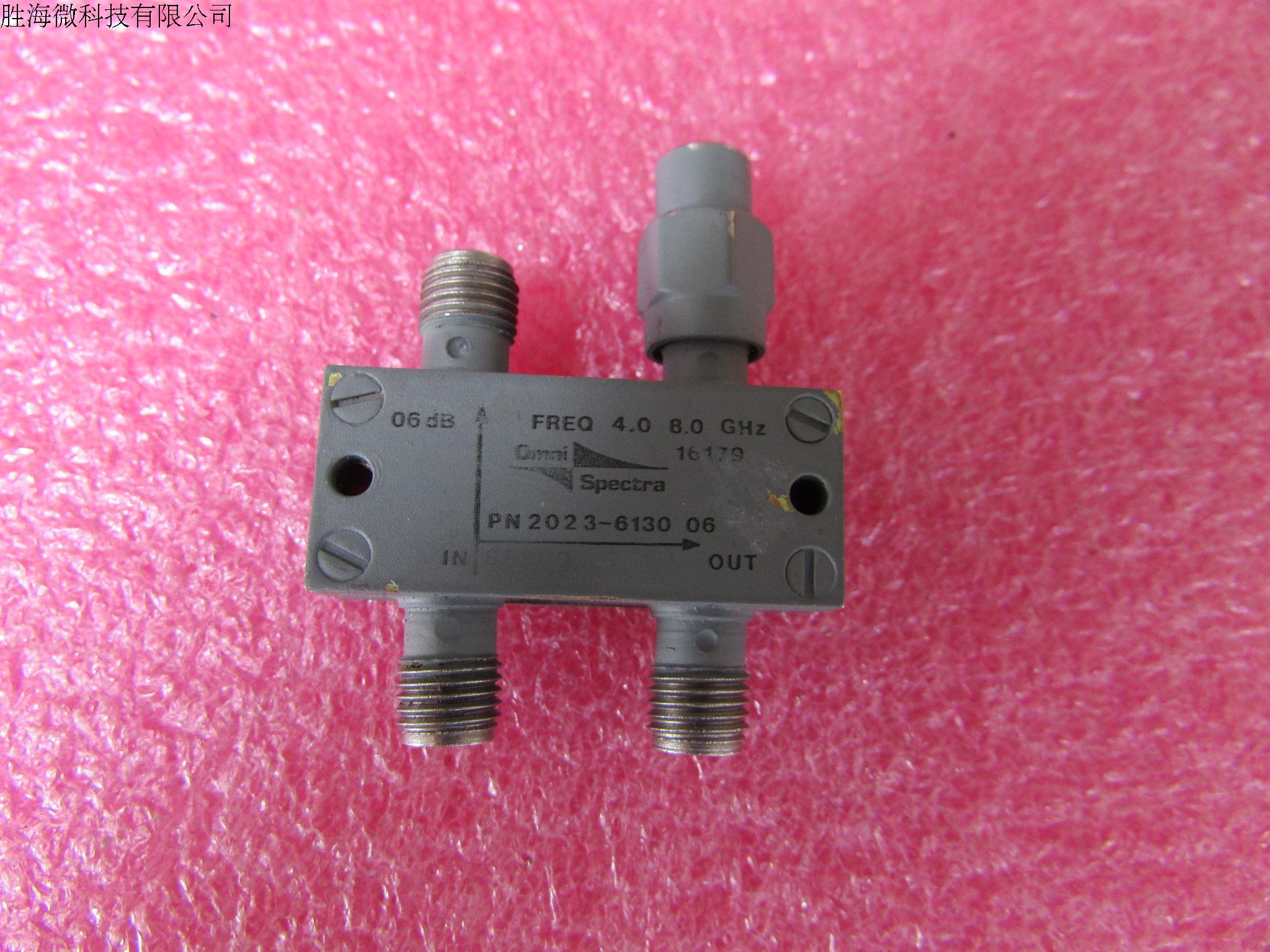 M/A-COM进口 2023-6130-06  4-8GHz 6dB SMA 射频微波同轴宽带定向耦合器 质量包好,包能用 可提供详细测试图 频率范围:4-8GHz 有测试图 耦合度:6dB 接头SMA
