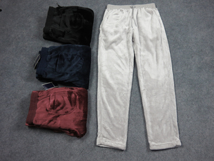 情侣款 外贸日单加厚保暖珊瑚绒法兰绒休闲运动裤 瑜伽裤 卫裤 长裤