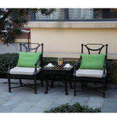 佛山裕煌 别墅花园铸铝野餐烧烤庭院铝户外桌椅套装 2016春季 新款