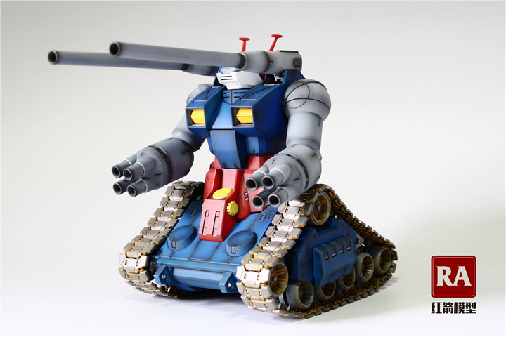 红箭模型   万代MG   RX-75钢坦克上色完成品