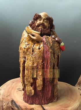 陶瓷石湾公仔书房风水达摩工艺品