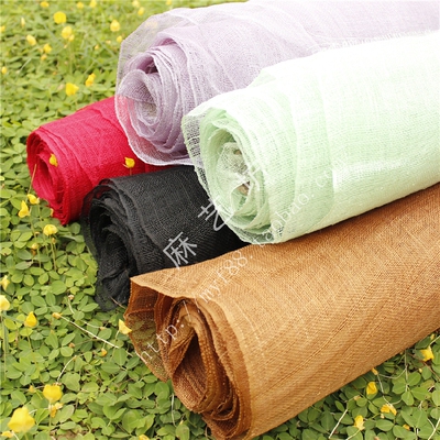 麻布染色西纳马尼拉花帽材料