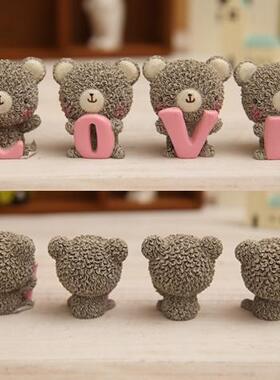 小熊love泰迪欧式风生日创意礼品