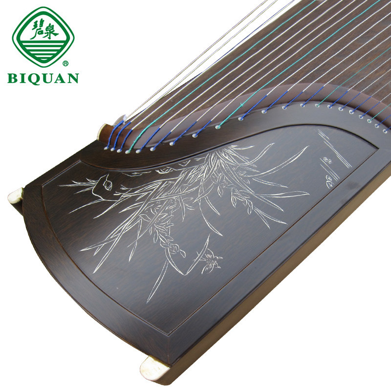 碧泉古筝 鸡翅木嵌骨粉筝 幽兰沁芳 扬州古筝专业演奏古筝