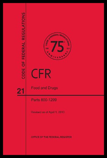 【预售】Code of Federal Regulations, Title 21, Food and D