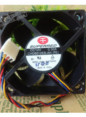 原装千红 6020 CHD6012EB-AH 12v 0.3A 大风量双滚珠智能温控风扇