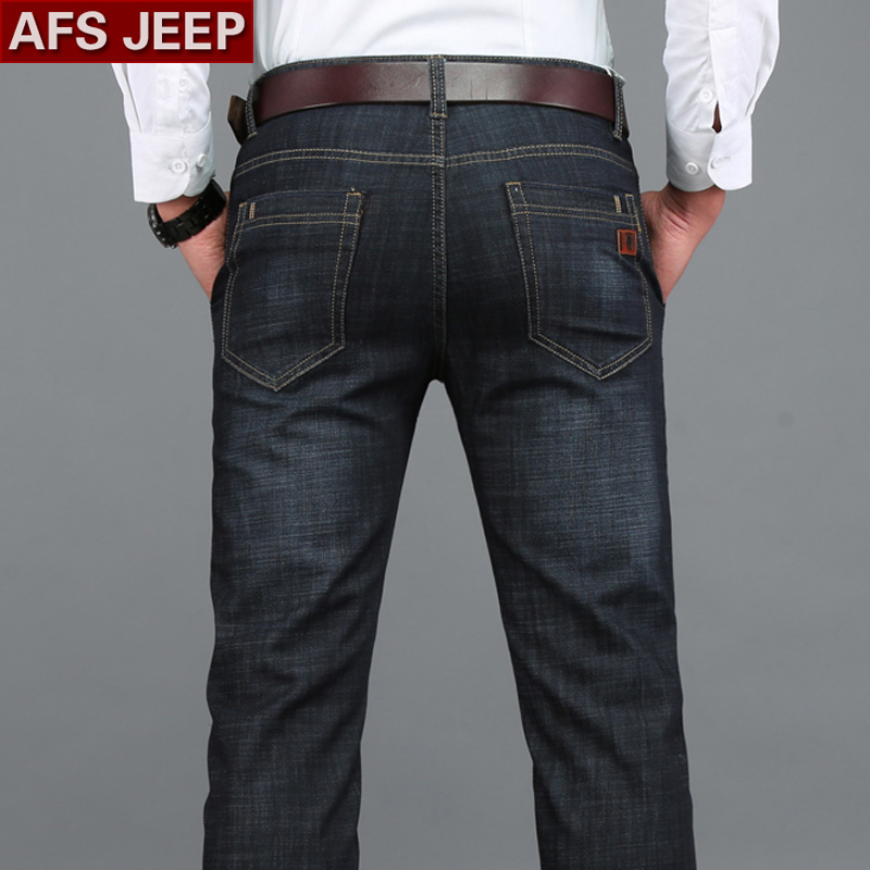 Jeans coupe droite AFS JEEP en coton pour automne - Ref 1461586 Image 1