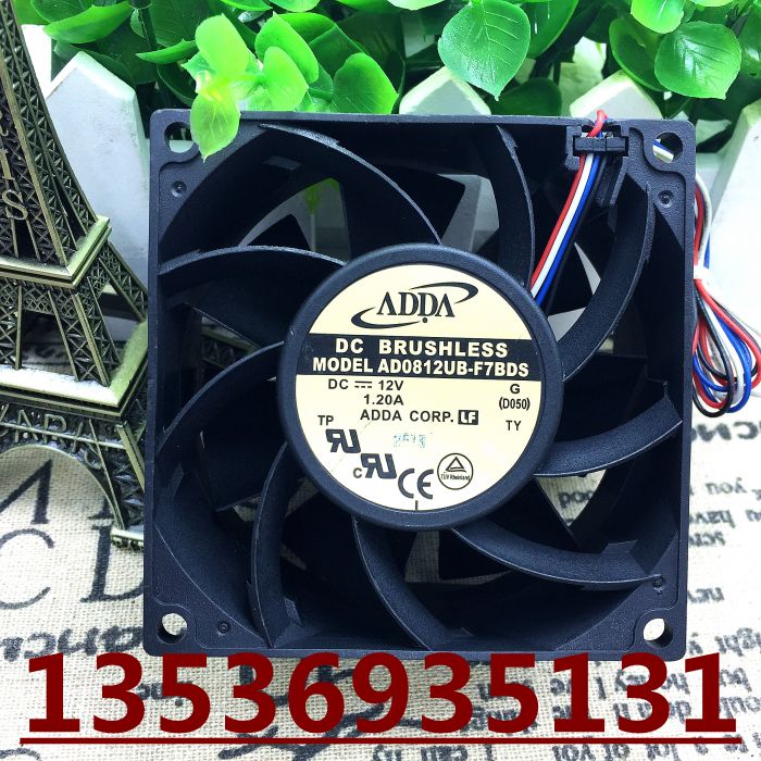 协喜ADDA AD0812UB-F7BDS 12V 1.20A 高转速大风量4线暴力扇
