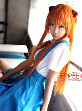 包邮长直发80cm 明日香·兰格雷/高町奈叶/井上织姬cosplay假发