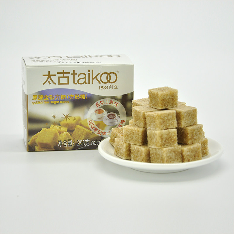 太古 原蔗金砂甘香方糖 优质赤砂糖咖啡好伴侣调味糖60粒盒装250g