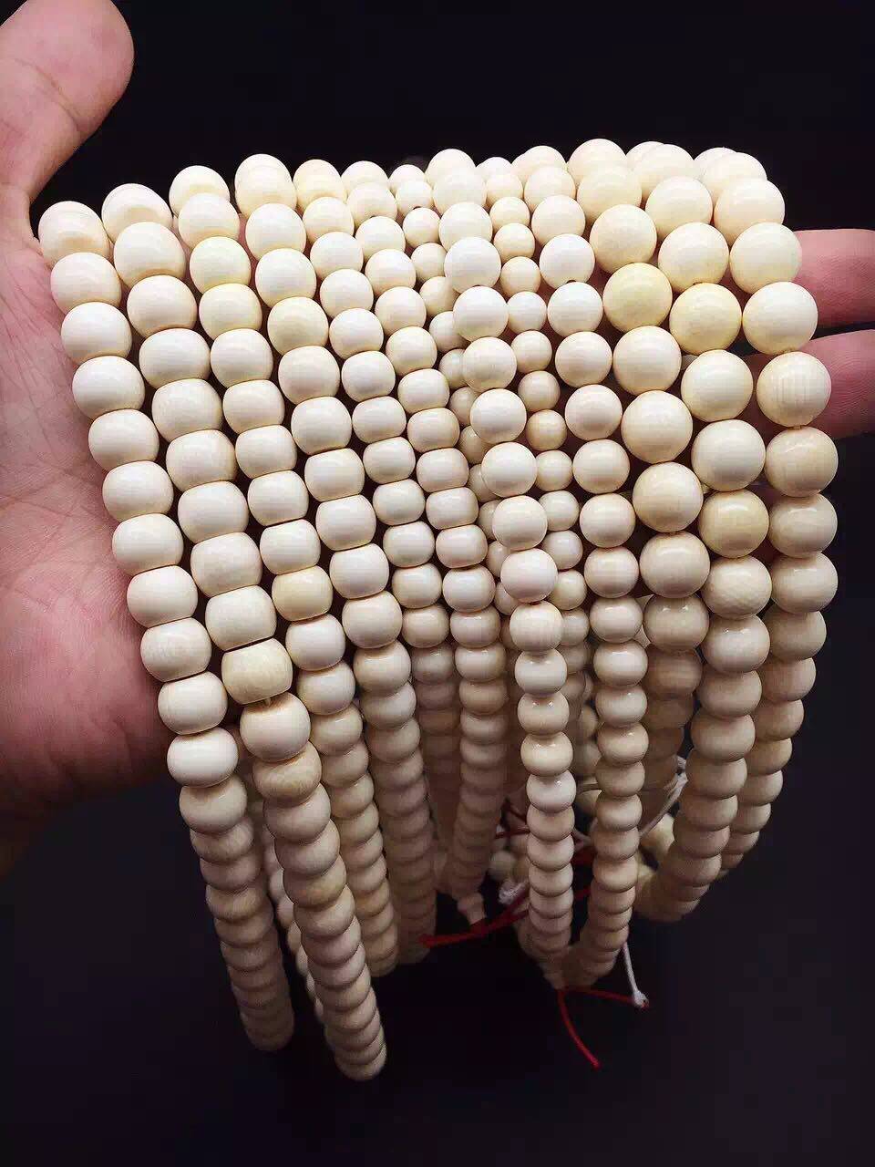 猛犸象牙圆珠三通佛头佛塔108链子佛珠手串顶珠隔珠菩提DIY配饰件