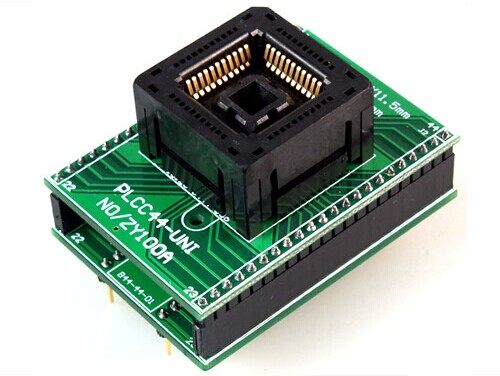 周立功专用适配器 烧录座 适配座 广州致远 ZY100A PLCC44