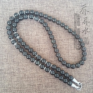 天然彩虹眼冰种黑曜石水晶项链泰国佛牌毛衣挂链可订做其他款 式