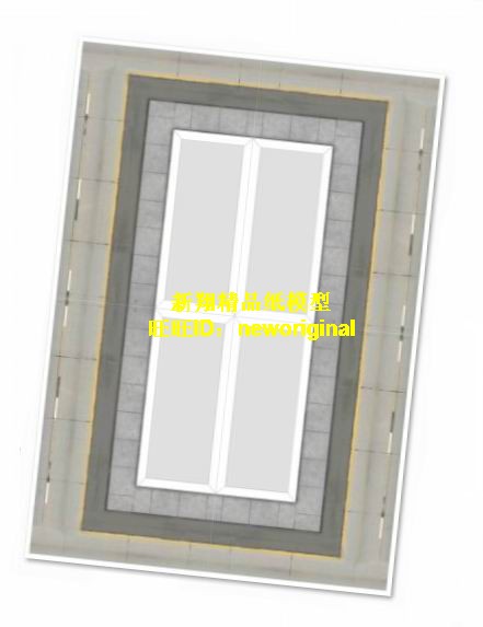 1比64 43 32城市街道 城市马路道路 汽车场景 车模场景模型