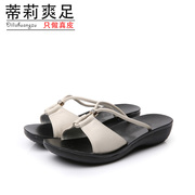 Tilly cool feet in summer 2015 new thongs Lady's slippers, beach shoes, casual and comfortable flat shoes