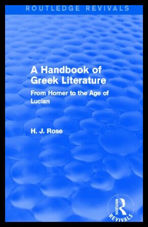 【预售】A Handbook of Greek Literature (Routle