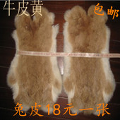 整张兔皮草真皮家兔皮原料獭兔皮护膝护腰保暖坐垫DIY手机壳包包