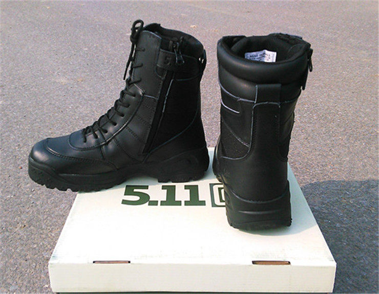 Bottes militaires en cuir - porter - Ref 1397667 Image 1