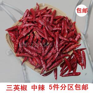 干辣椒辣椒中辣小米辣新干红辣椒江浙沪5斤包邮三英椒朝天椒