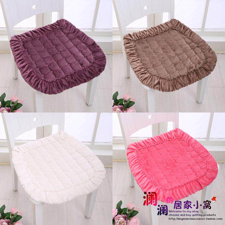 冬季毛绒椅子垫加厚电
