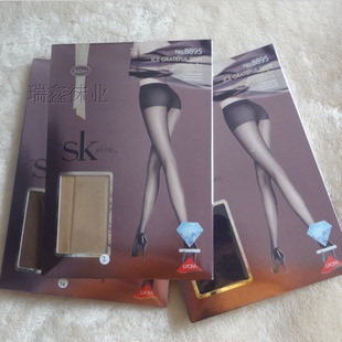 新款SK丝袜30D贴身爽肤双面档加大缎面防勾丝美裆连裤袜子女8895