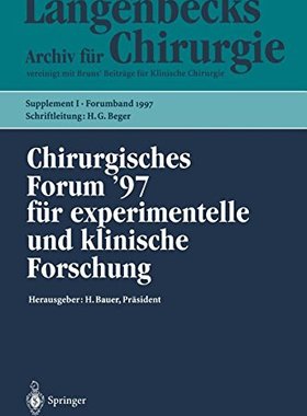 【预订】Chirurgisches Forum 97 Fur Experimen...