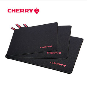 Cherry樱桃 锁边包边竞技游戏鼠标垫 黑色 加厚超大桌垫