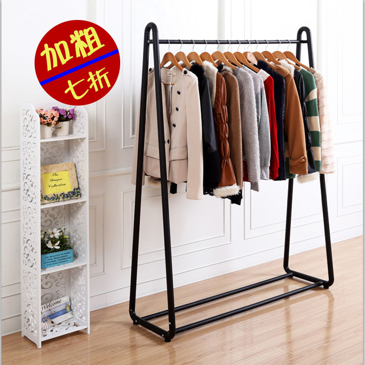 铁艺服装展示架落地服装架挂衣架服装店货架侧挂衣架地摊衣架包邮