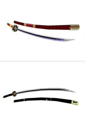 纸乐多罗罗亚·索隆1:1武器秋水/三代鬼彻/雪走益智DIY礼品纸模型